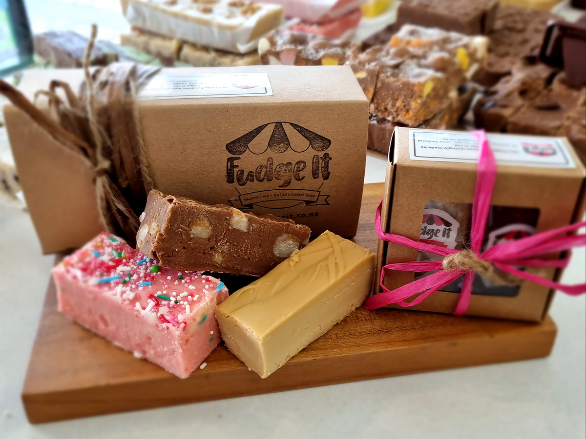 Gift wrapped fudge NZ